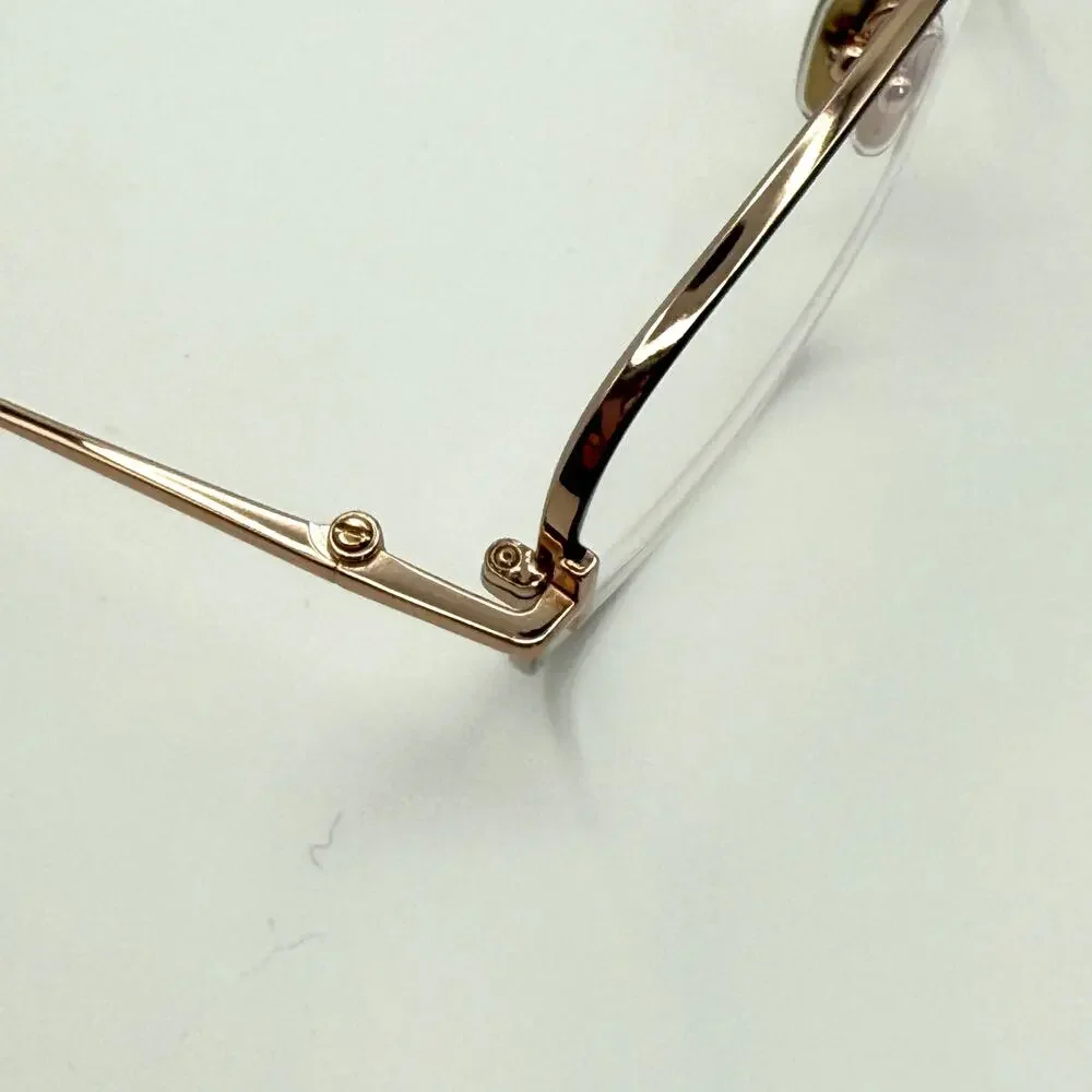 Tom Ford TF5906-B 001 Black Rose Gold Metal Cat-Eye Frames 55-15-140